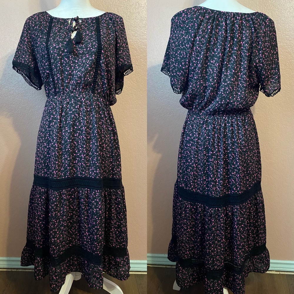 Collective Concepts Floral Tiered Dress